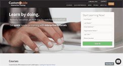 Desktop Screenshot of customguide.com
