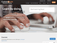 Tablet Screenshot of customguide.com